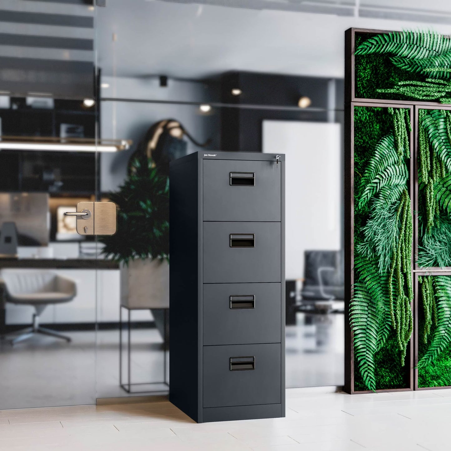 Metāla failu skapis Sar 132/46/62 cm antracits - N1 Home