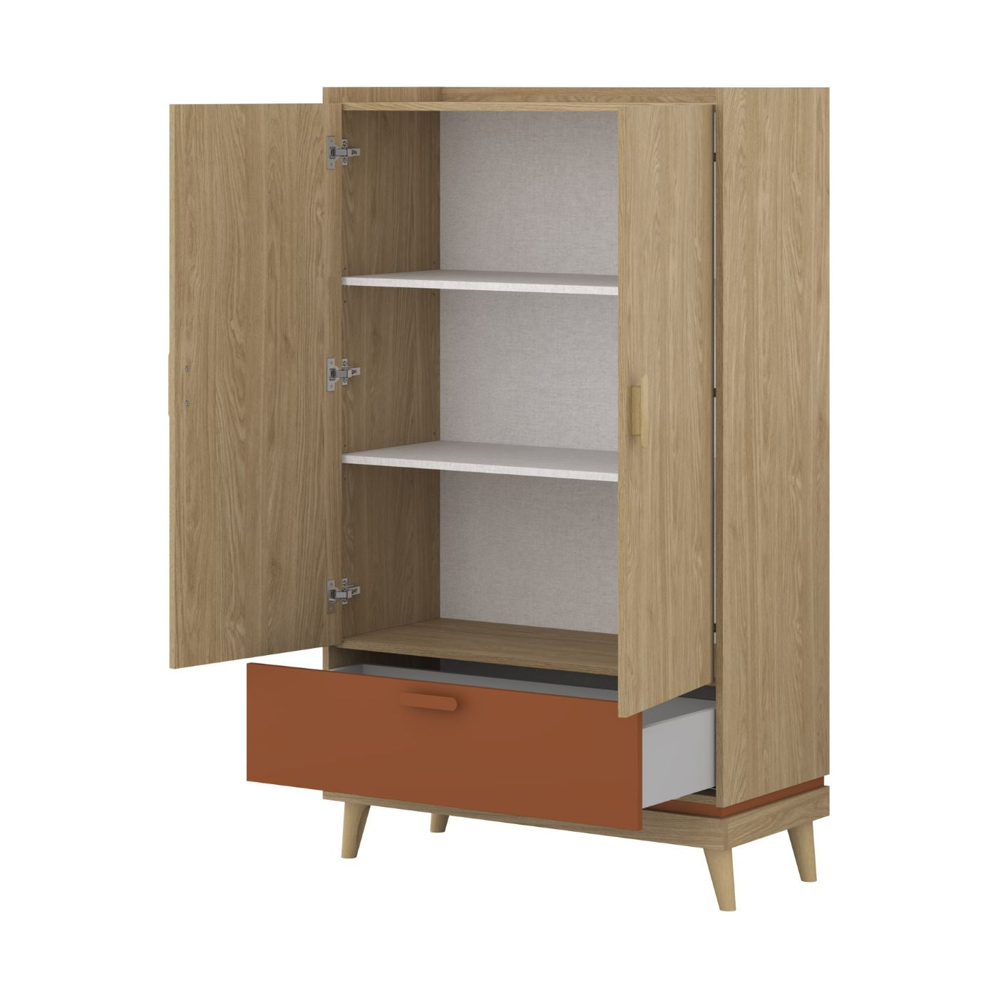 Skapis Skanija 90/150/40 cm ozols - N1 Home