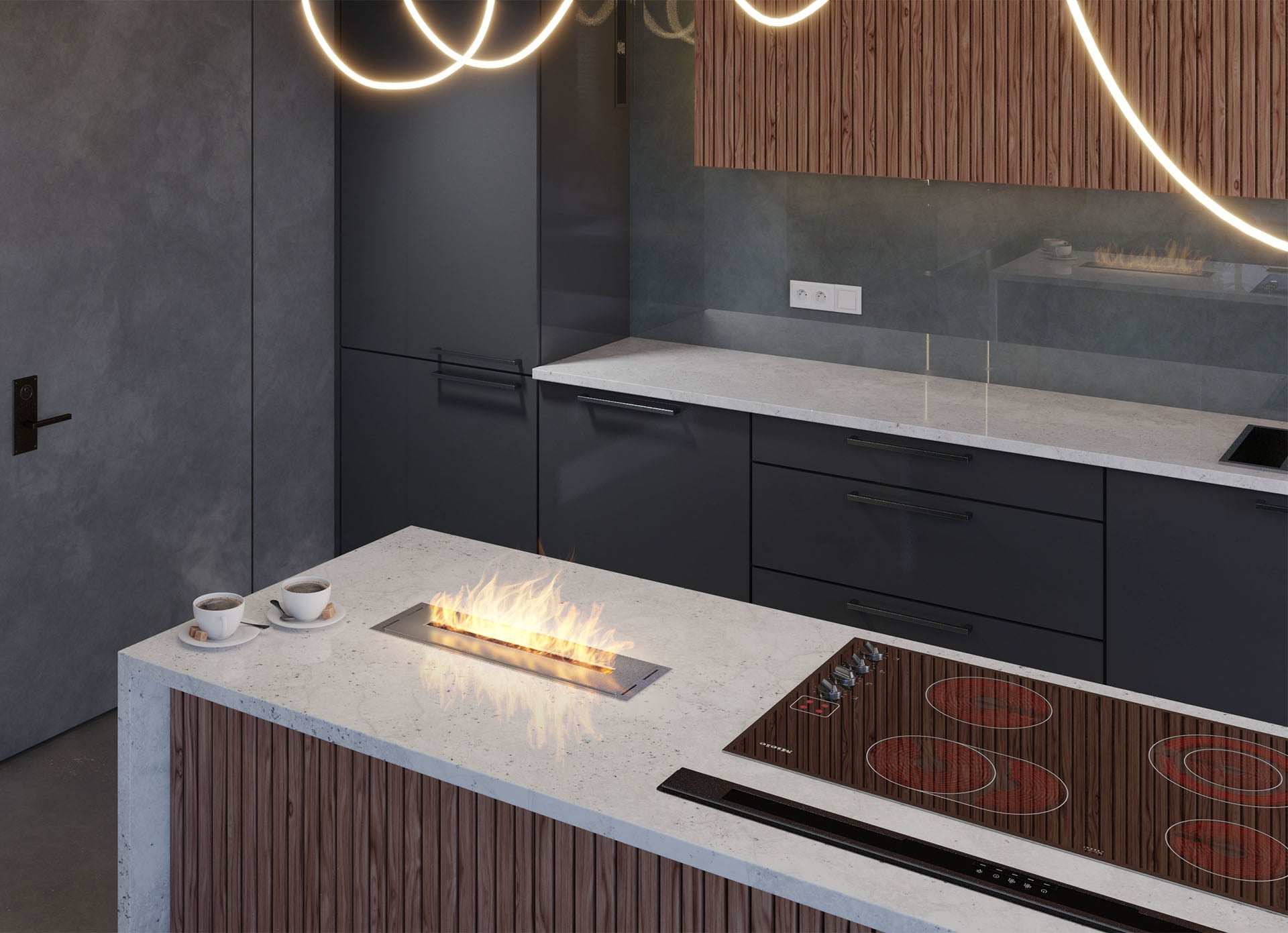 Biokamīns Inbo 500 50/15/5 cm inox - N1 Home