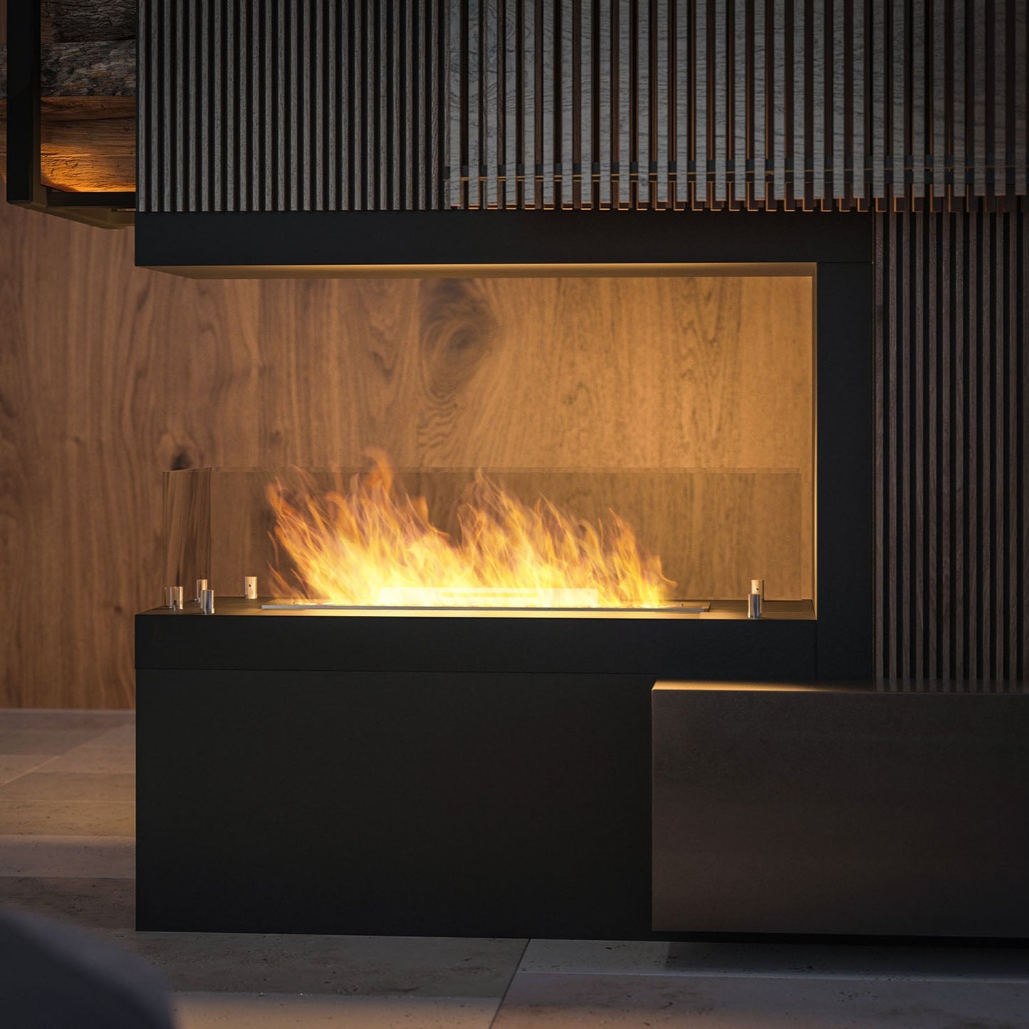 Biokamns Insi U800 80/50/30 cm melns - N1 Home