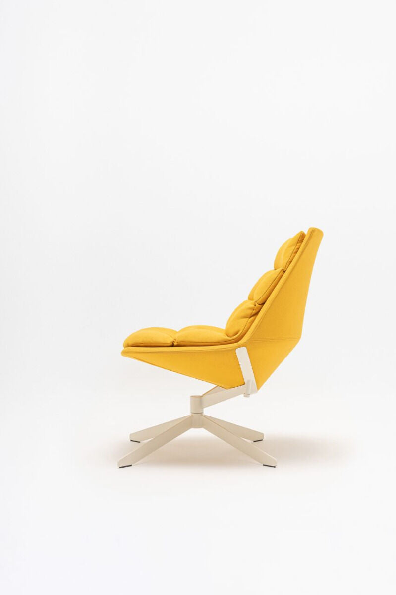 Krēsls Fafn 69/81/88 cm dzelts/dažādas polsterējuma krāsas - N1 Home