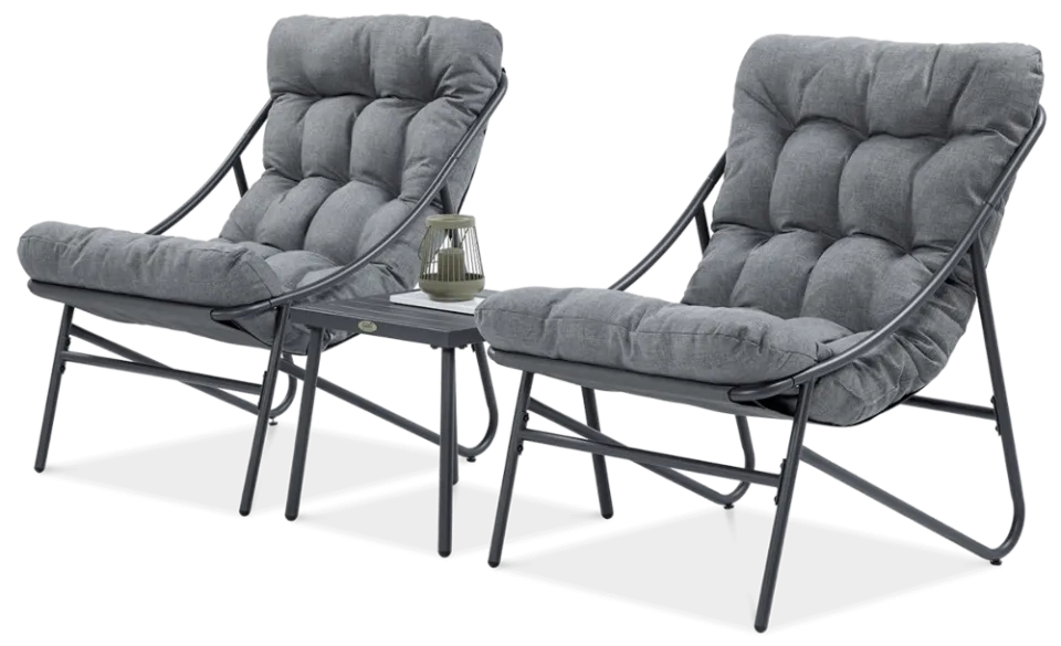 Dārza komplekts Caspi tumši pelēks - N1 Home