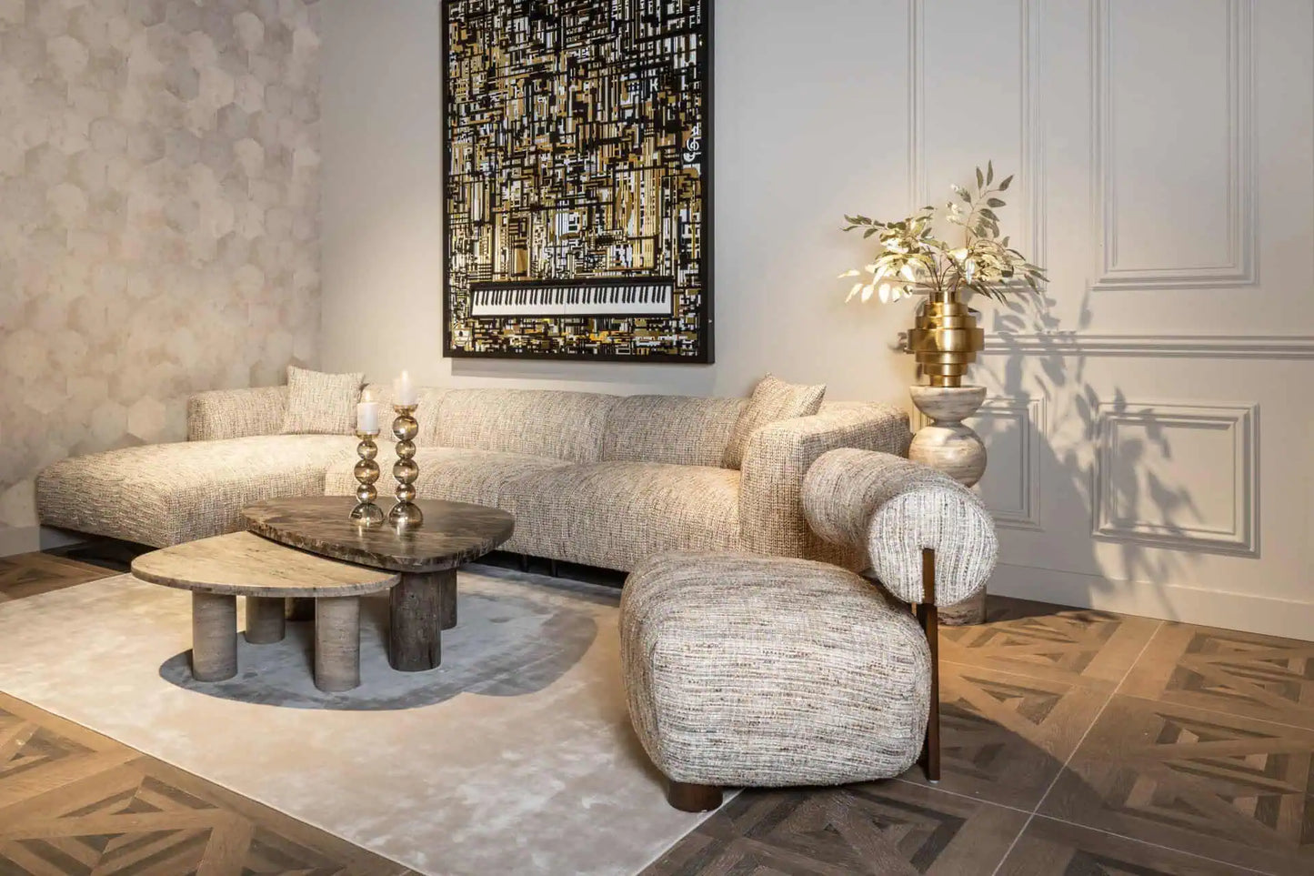 Krēsls Arabella Richmond Interiors 69/74/81 cm greige coco - N1 Home