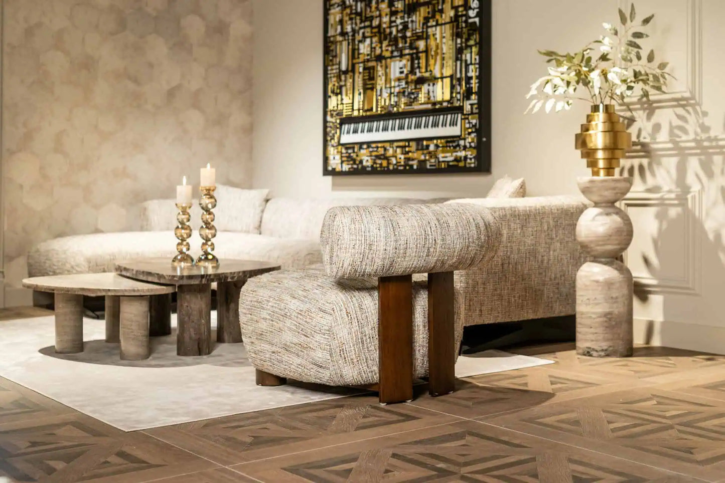 Krēsls Arabella Richmond Interiors 69/74/81 cm greige coco - N1 Home