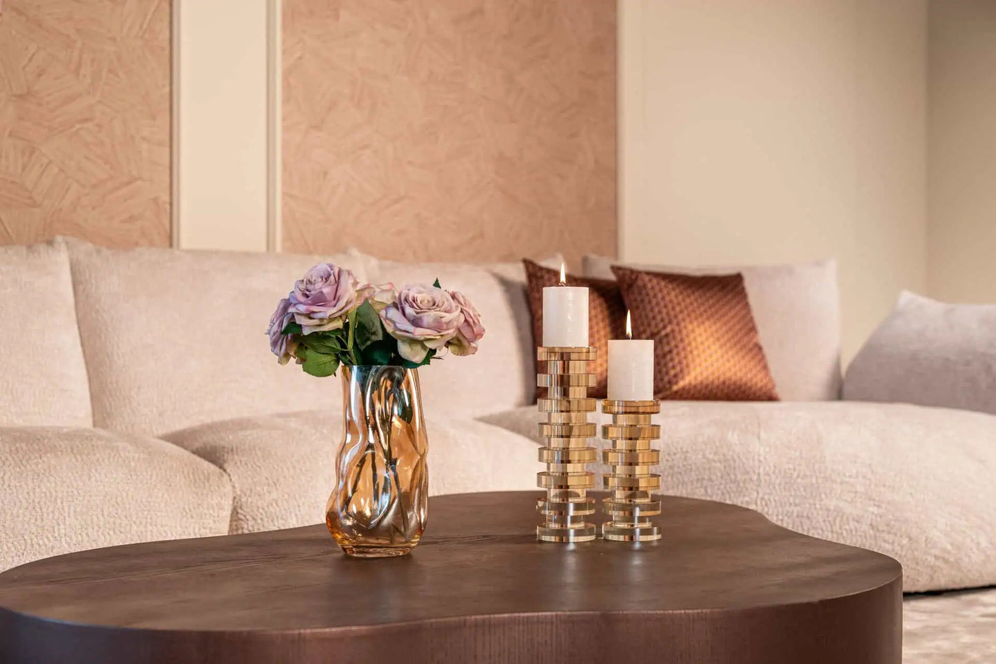 Svečturis Cira large Richmond Interiors 29,5/9/9 cm bēšs - N1 Home