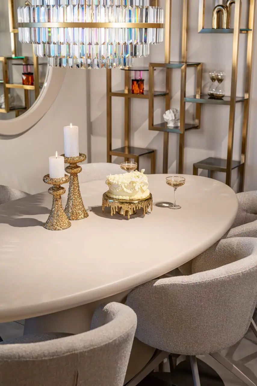 Galds Clayton beige Richmond Interiors 76/222/115 cm bēšs - N1 Home