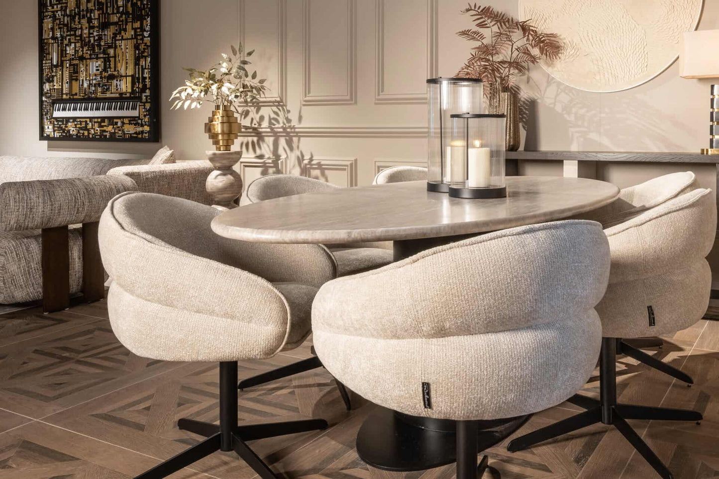 Krēsls Kayla Richmond Interiors 62/80/62 cm cream unicorn