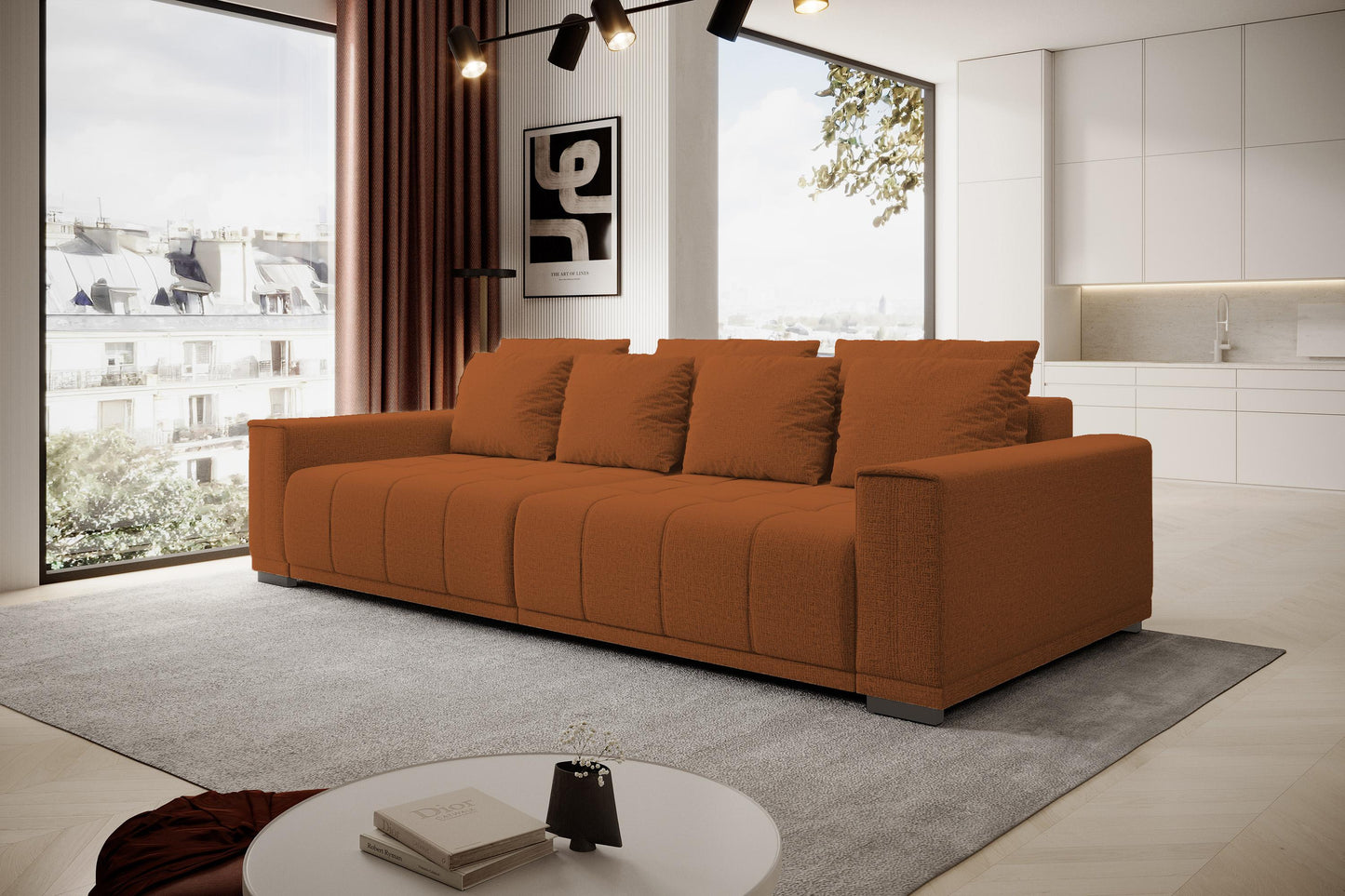 Dīvāns Mots 278/83/130 cm terakota - N1 Home