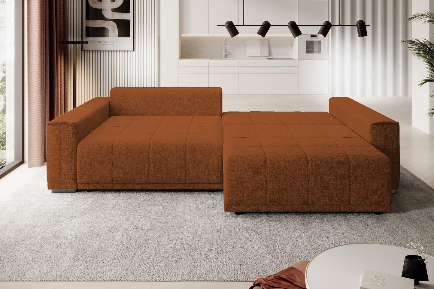 Dīvāns Mots 278/83/130 cm terakota - N1 Home