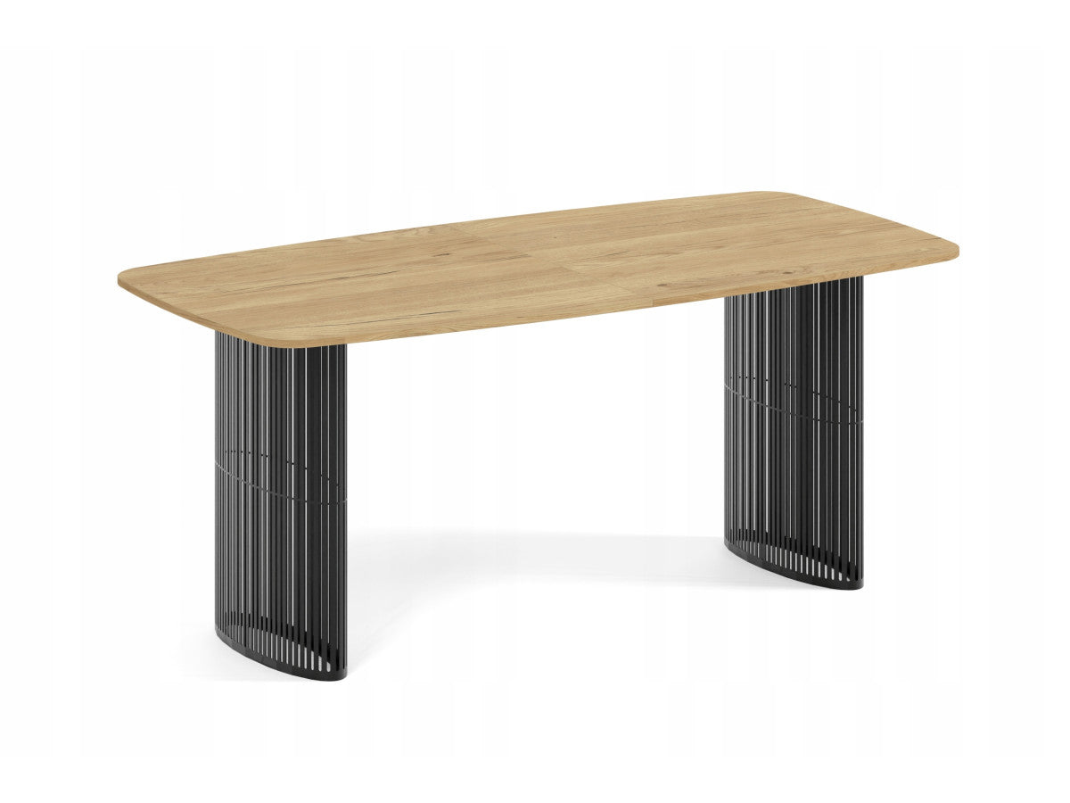 Galds Arco 160;180;200/76/90 cm Artizan ozols/melns