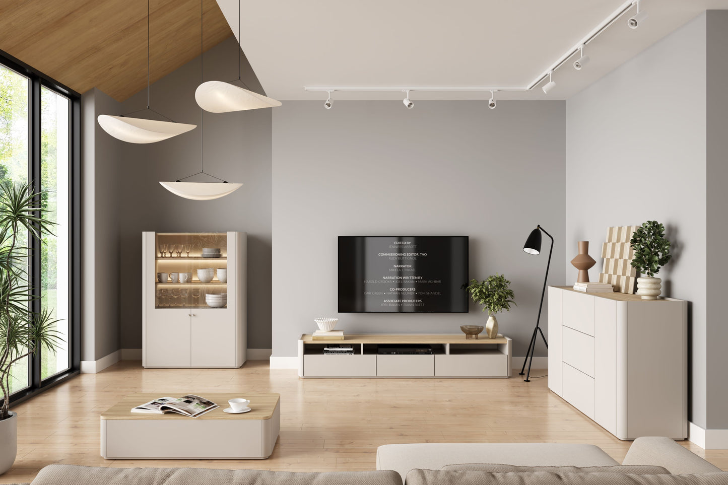 Kafijas galds 100/25.5/60 cm Kašmirs / Eļļots ozols - N1 Home