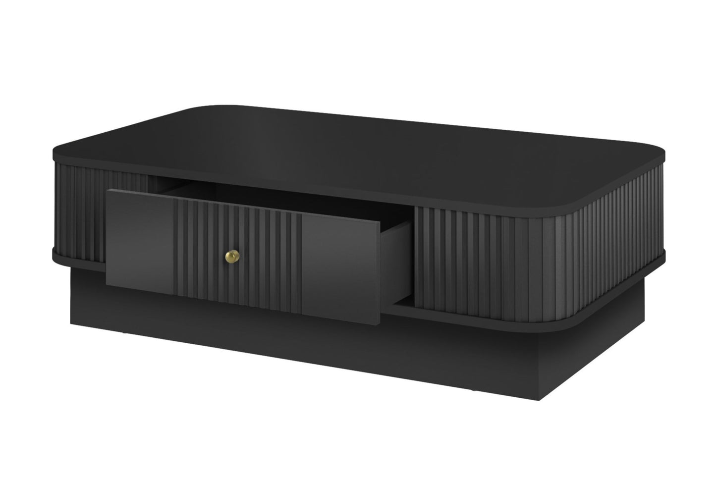 Kafijas galdiņš Vespa 103/32/60 cm melns/zelts - N1 Home