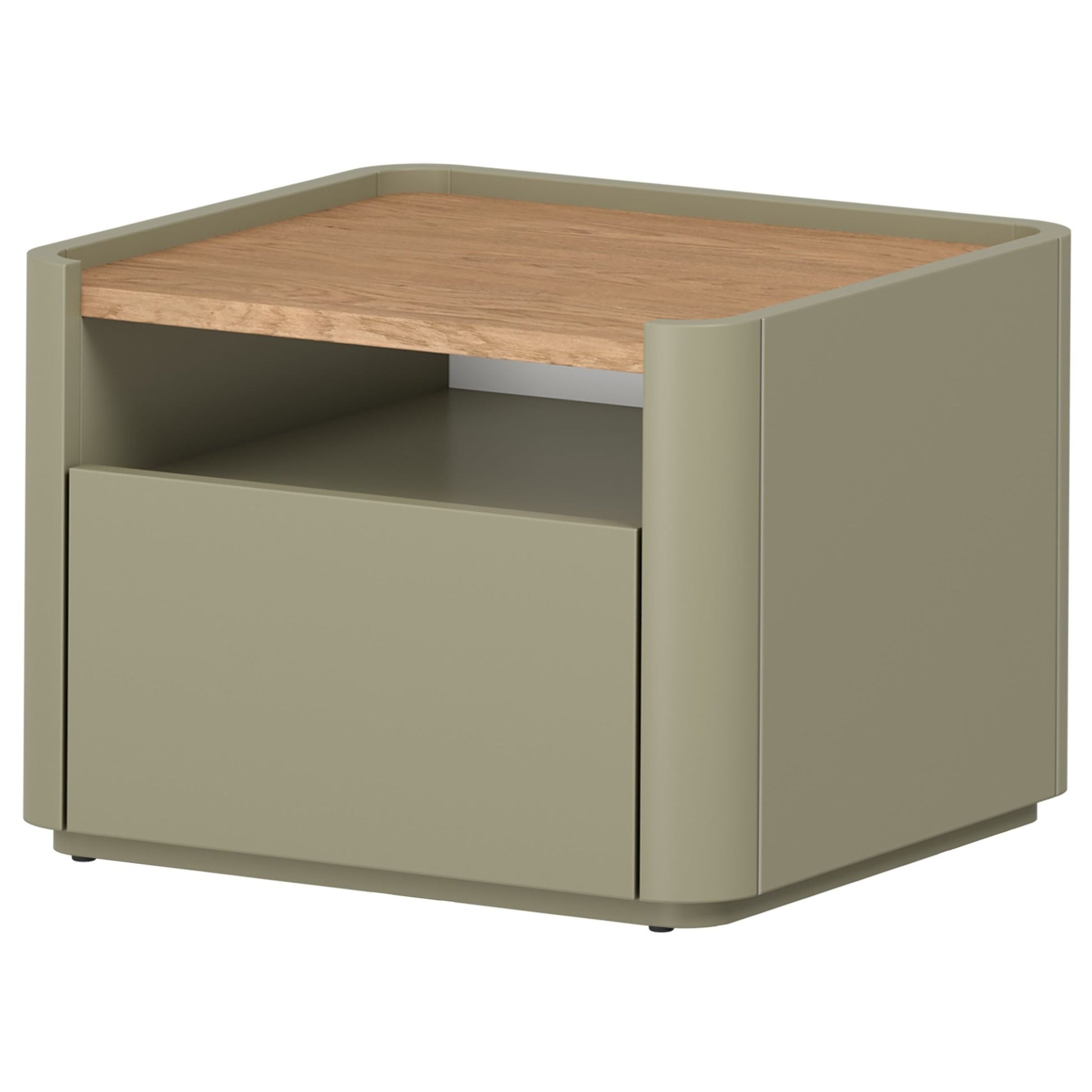 Naktsskapītis Elva 48/35.5/48 cm Eikalipts / Baltijas kāpu ozols - N1 Home