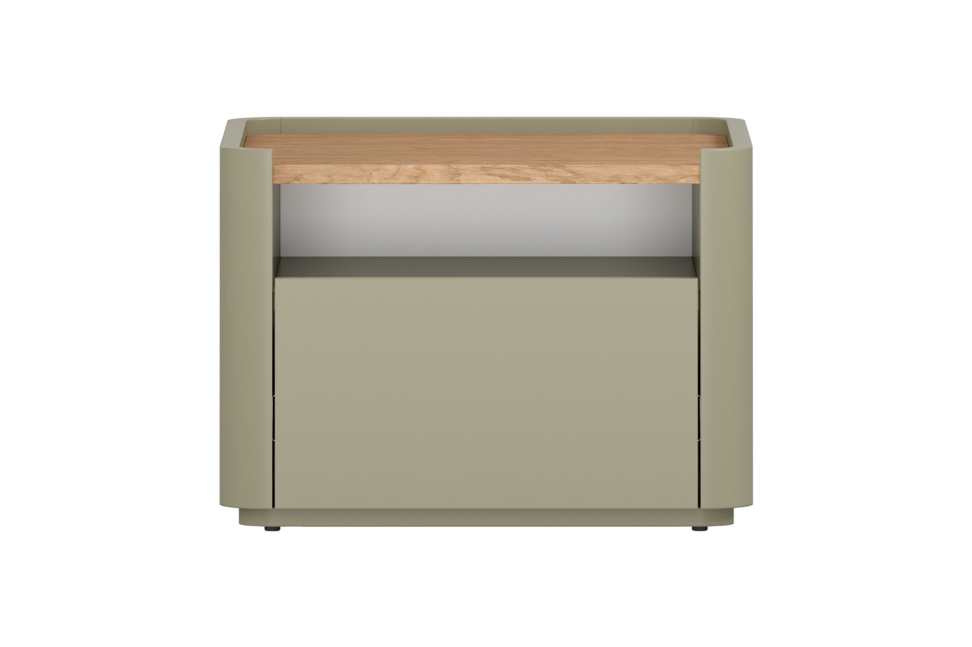 Naktsskapītis Elva 48/35.5/48 cm Eikalipts / Baltijas kāpu ozols - N1 Home