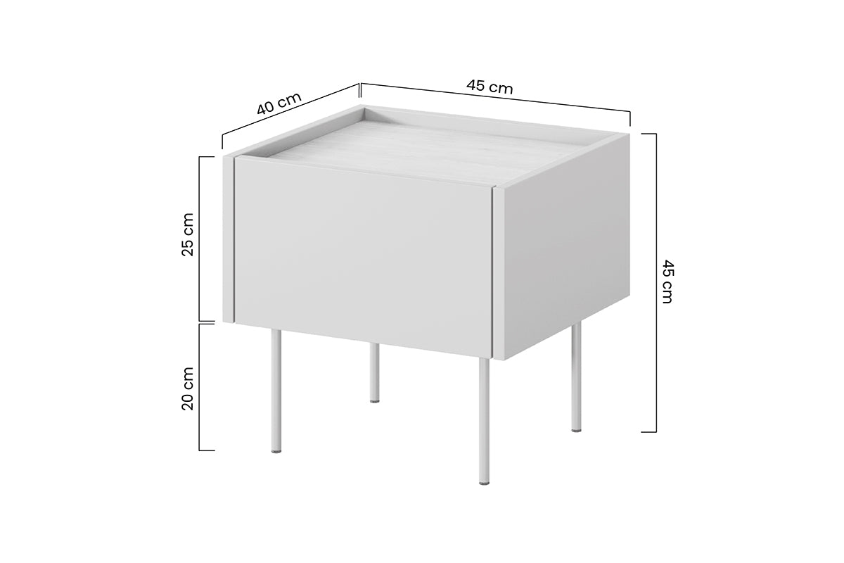 Naktsskapītis TURIN 45/45/40 terrakota - N1 Home