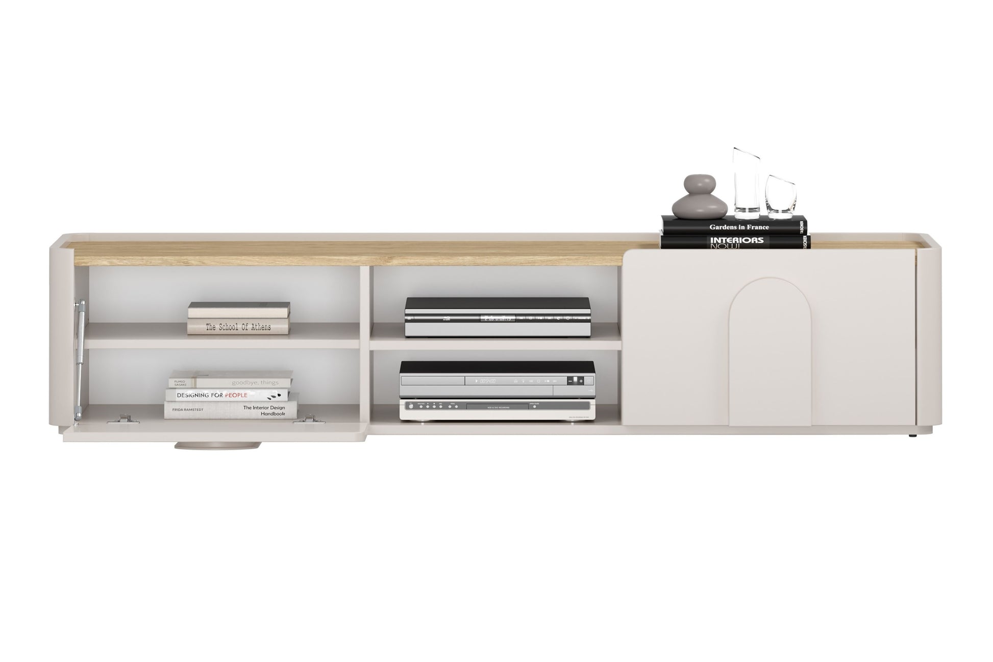 TV skapis Amil 170/35.5/48 cm Kašmirs/Eļļots ozols - N1 Home