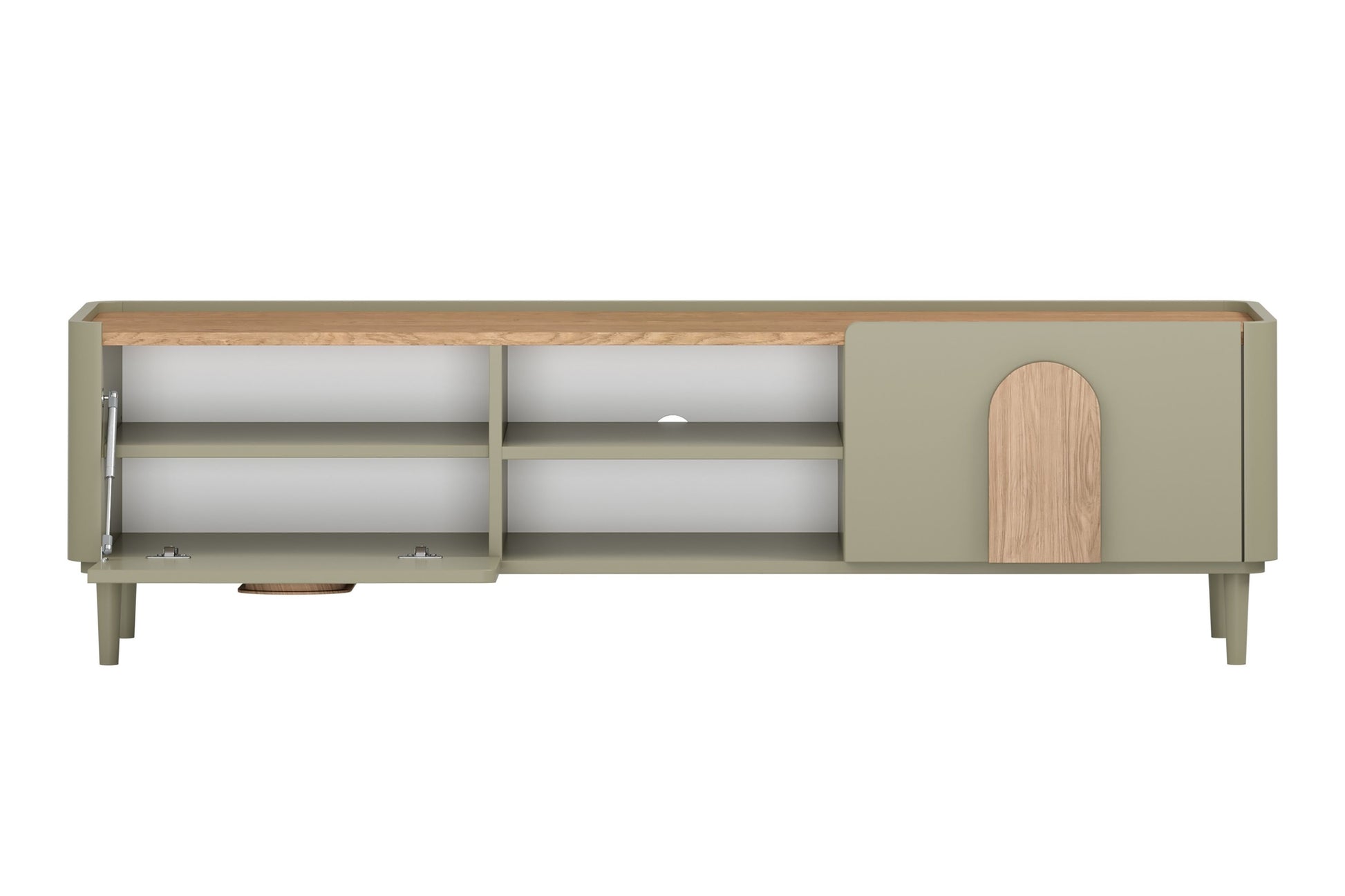 TV skapis Amil 170/48/48 cm eikalipts/ozols/Baltijas kāpas ozols - N1 Home