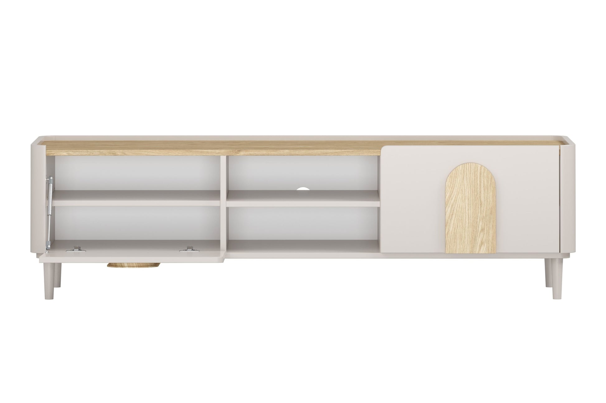 TV skapis Amil 170/48/48 cm kašmirs/eļļots ozols/gaišs ozols - N1 Home