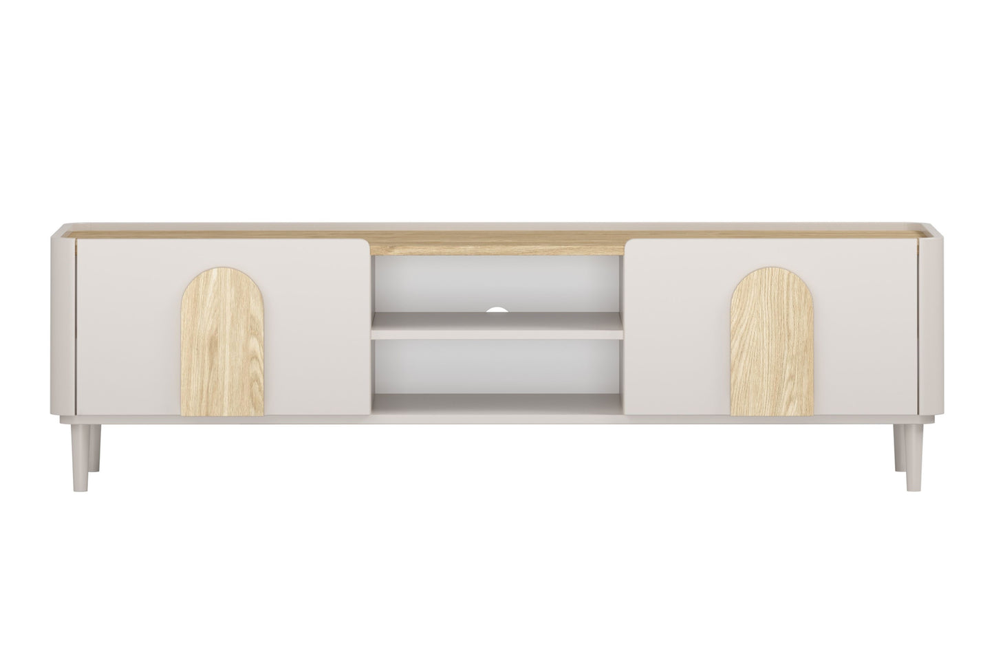 TV skapis Amil 170/48/48 cm kašmirs/eļļots ozols/gaišs ozols - N1 Home