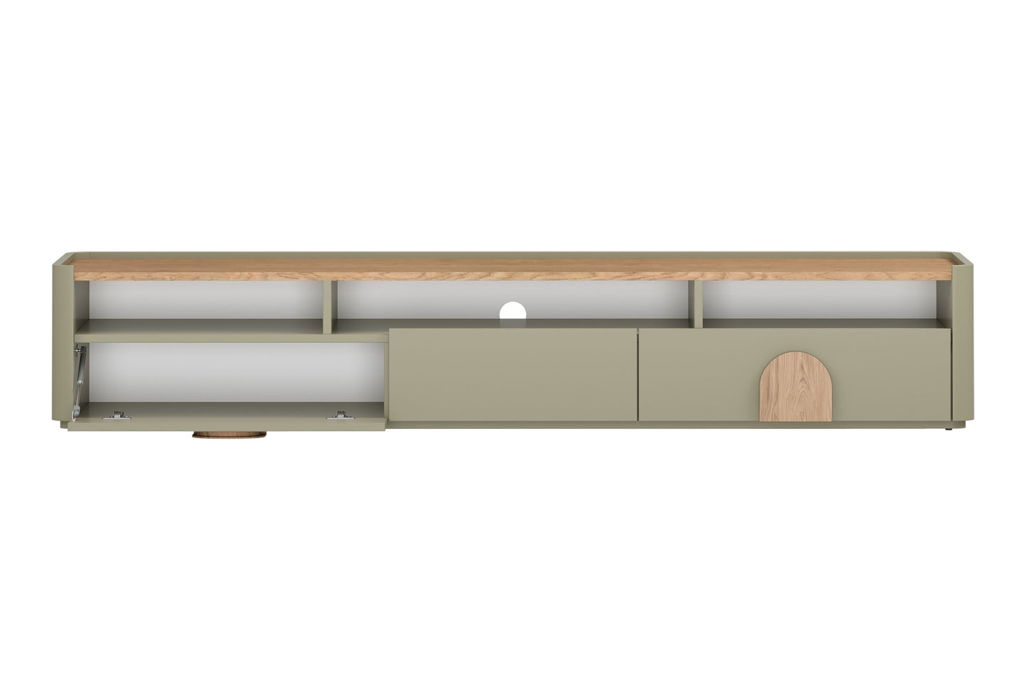 TV skapis Amil 200/35.5/48 cm Eikalipts / Baltijas kāpu ozols / Dabīgais ozols - N1 Home