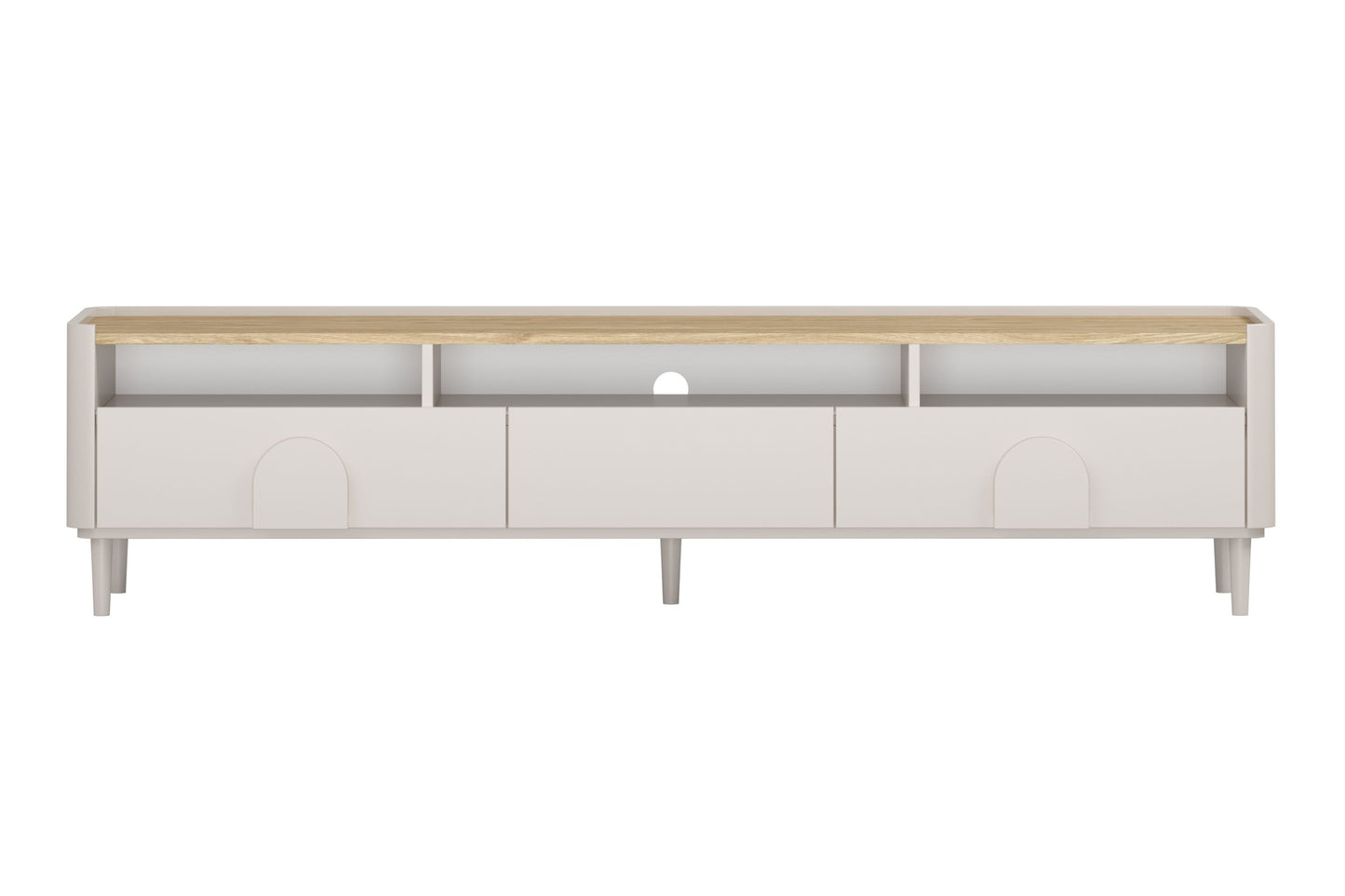 TV skapis Amil 220/48/48 cm Kašmirs / Eļļots ozols - N1 Home