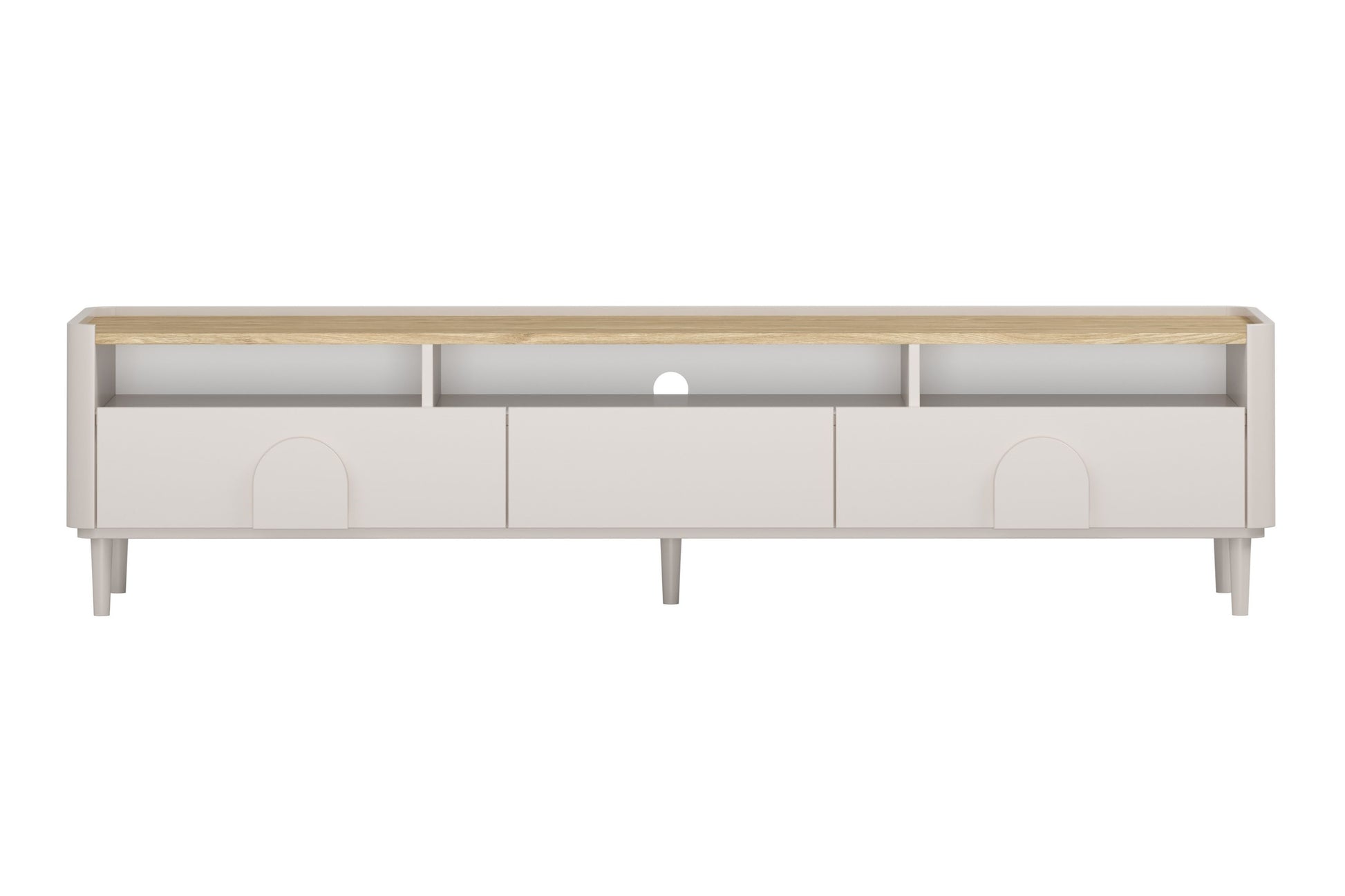 TV skapis Amil 220/48/48 cm Kašmirs / Eļļots ozols - N1 Home