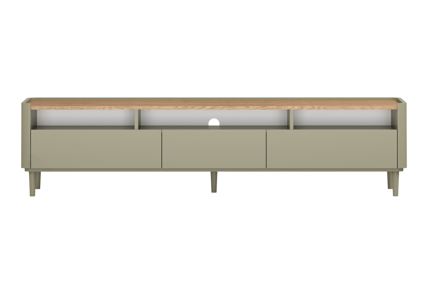 TV skapis Elva 200/48/48 cm Eikalipts / Baltijas kāpu ozols - N1 Home