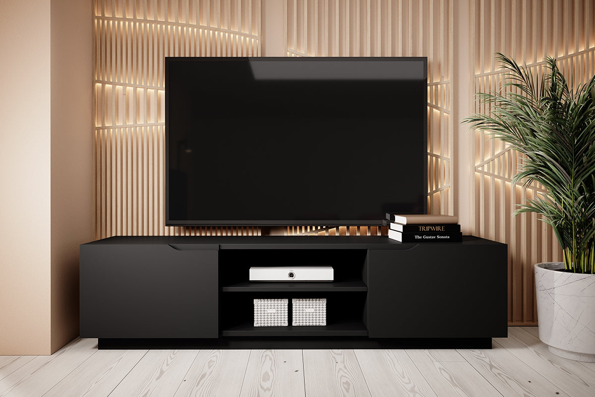 TV skapis LOFT mini 160/41/37 cm melns - N1 Home