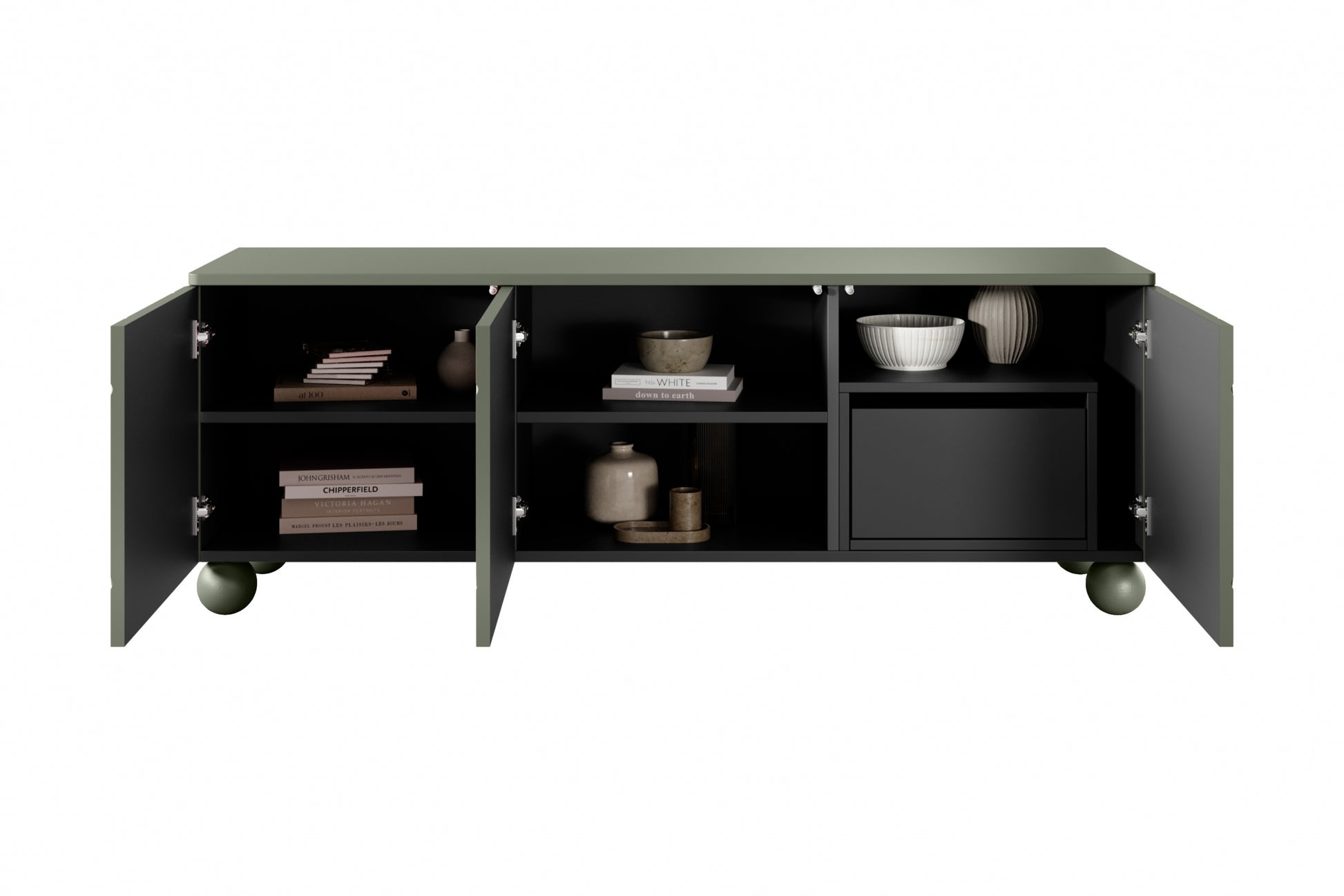 Kumode RTV BARI II ar atvilktni 150/57/45 olives - N1 Home