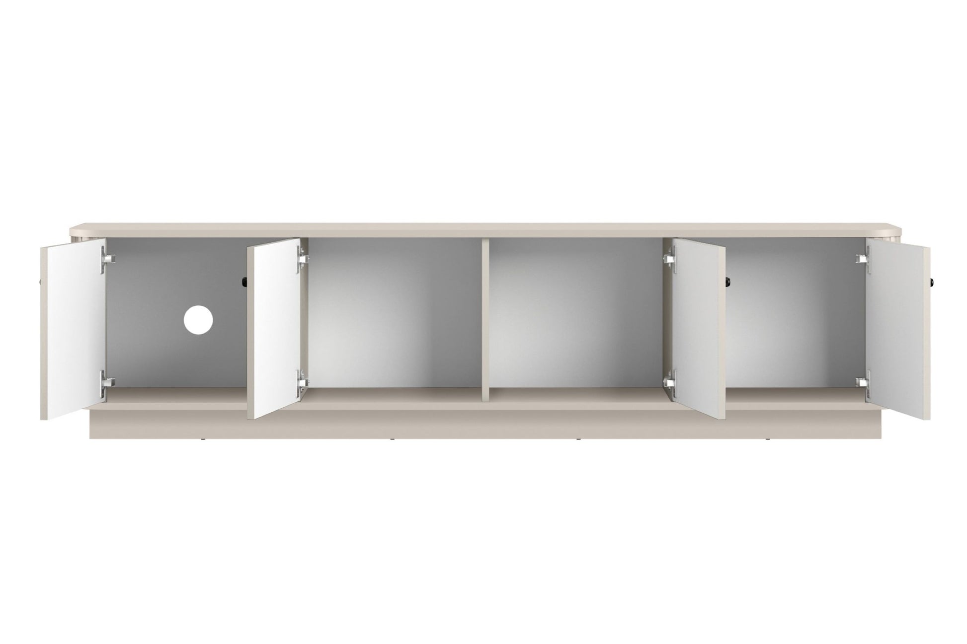 TV skapis Vespa 187/43/38 cm kašmirs/melns - N1 Home