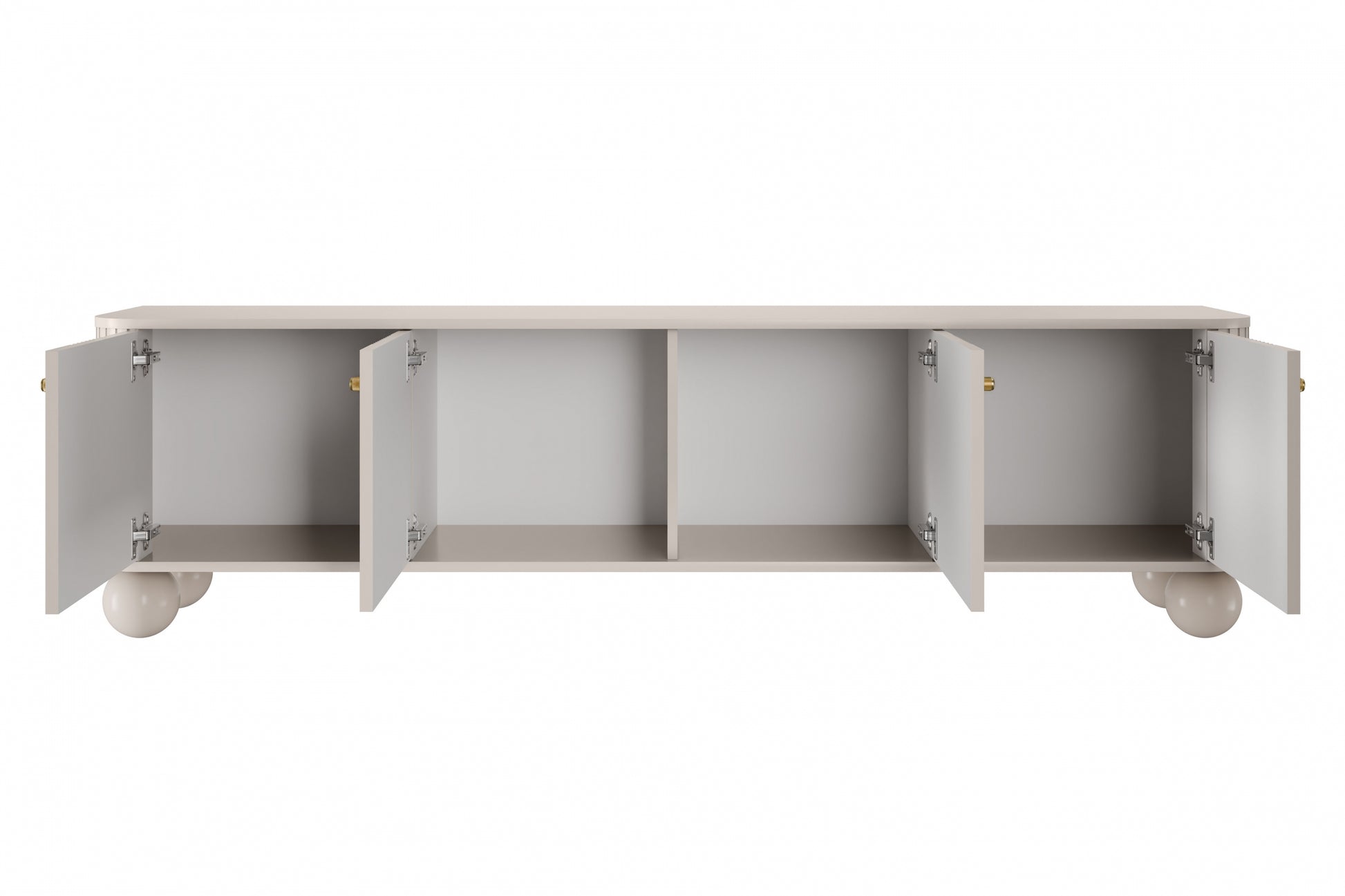 TV skapis Vespa 187/48/38 cm kašmirs/zelts - N1 Home