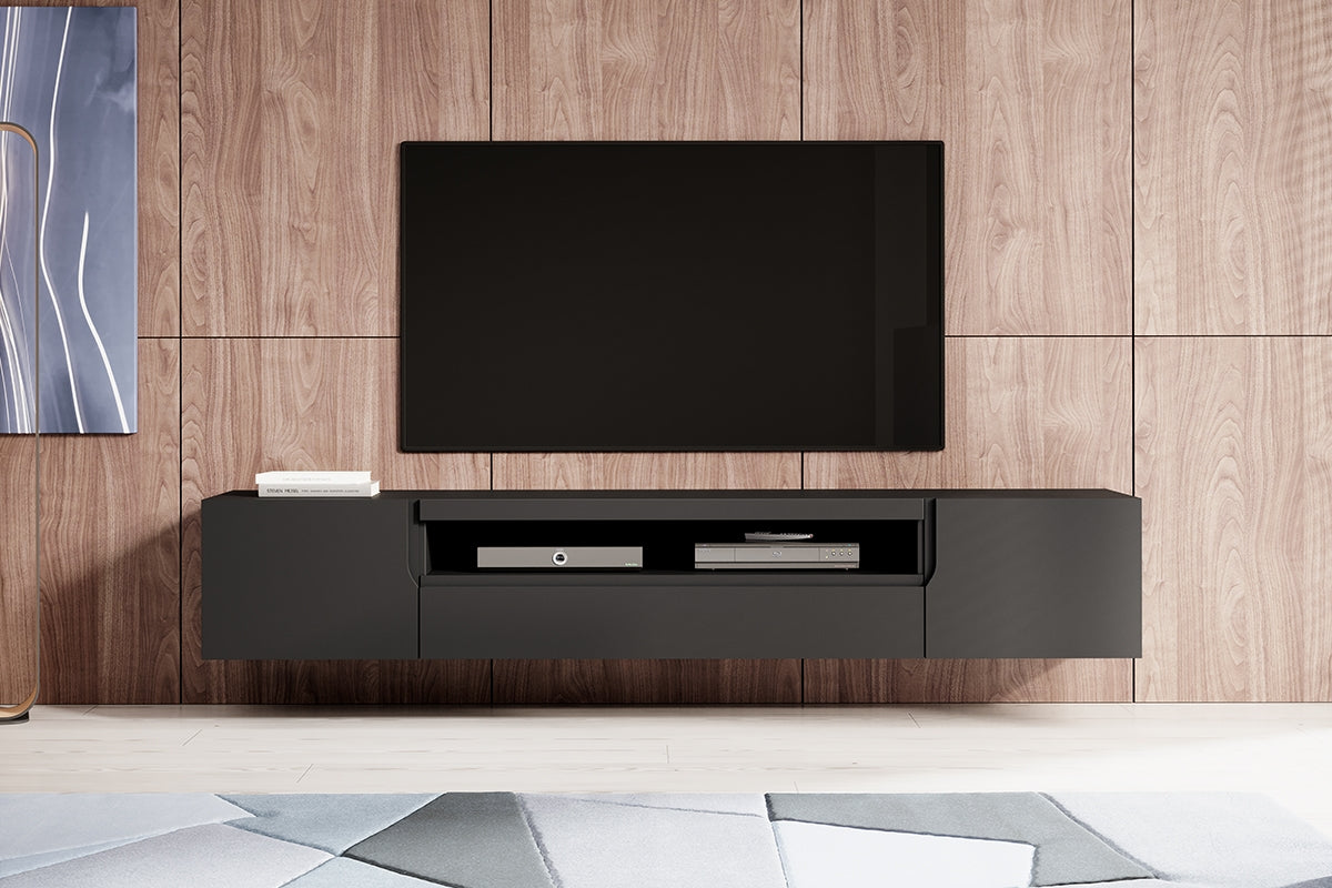 TV skapis LOFT 200/36/37 cm melns - N1 Home