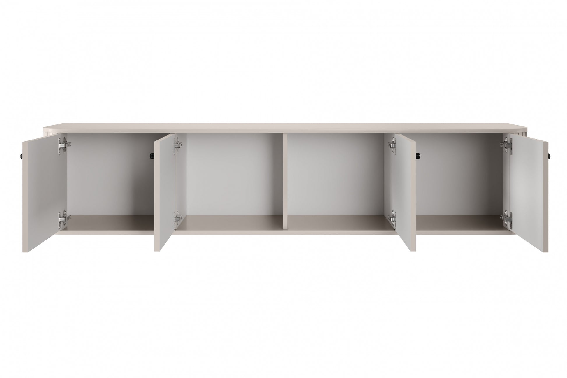 TV skapis Vespa 187/36/38 cm kašmirs/melns - N1 Home