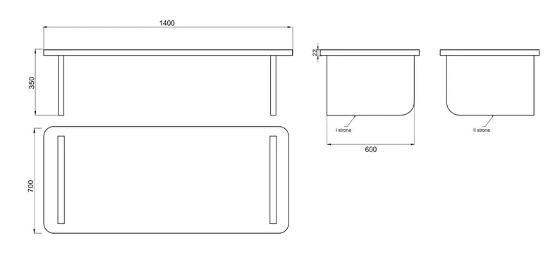 ALOS Galdu komplekts 140x90 un 90x55 cm, eļļots ozols