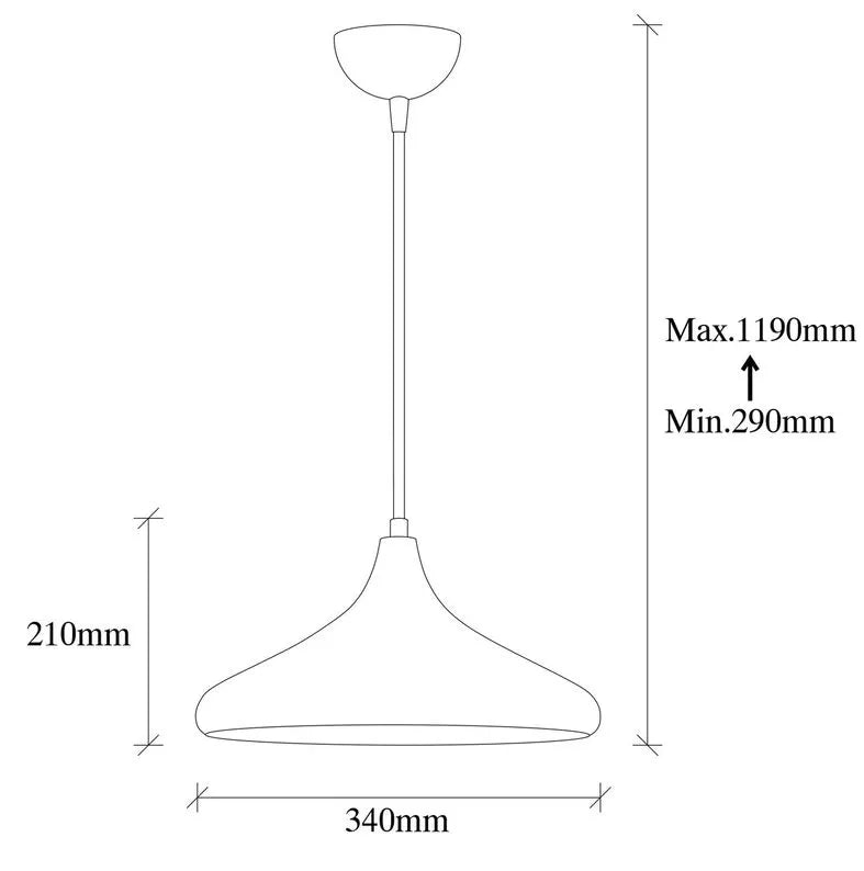 REDNAIR Piekārama lampa antīkā zelta krāsā - N1 Home