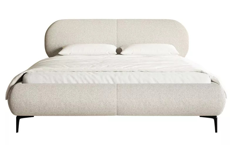 Gulta ar konteineru Valeo 140/160/180x 200 cm Toronto 01 (Lech), melnas kājas - N1 Home