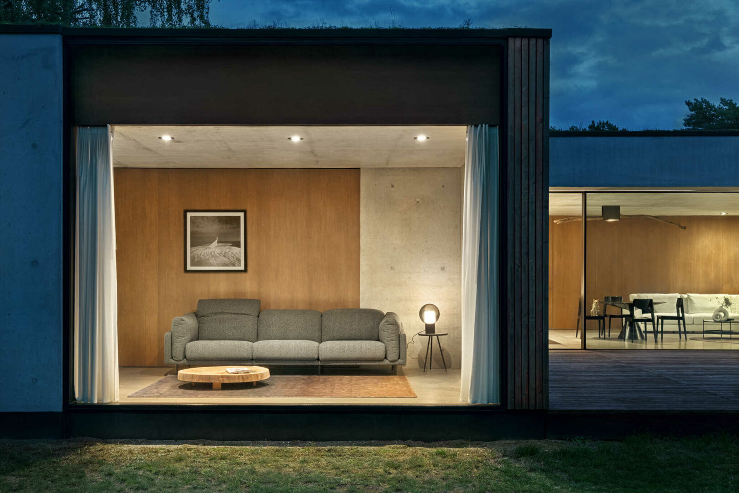 Dīvāns Tivoli Befame 310/117/103 cm pelēks - N1 Home