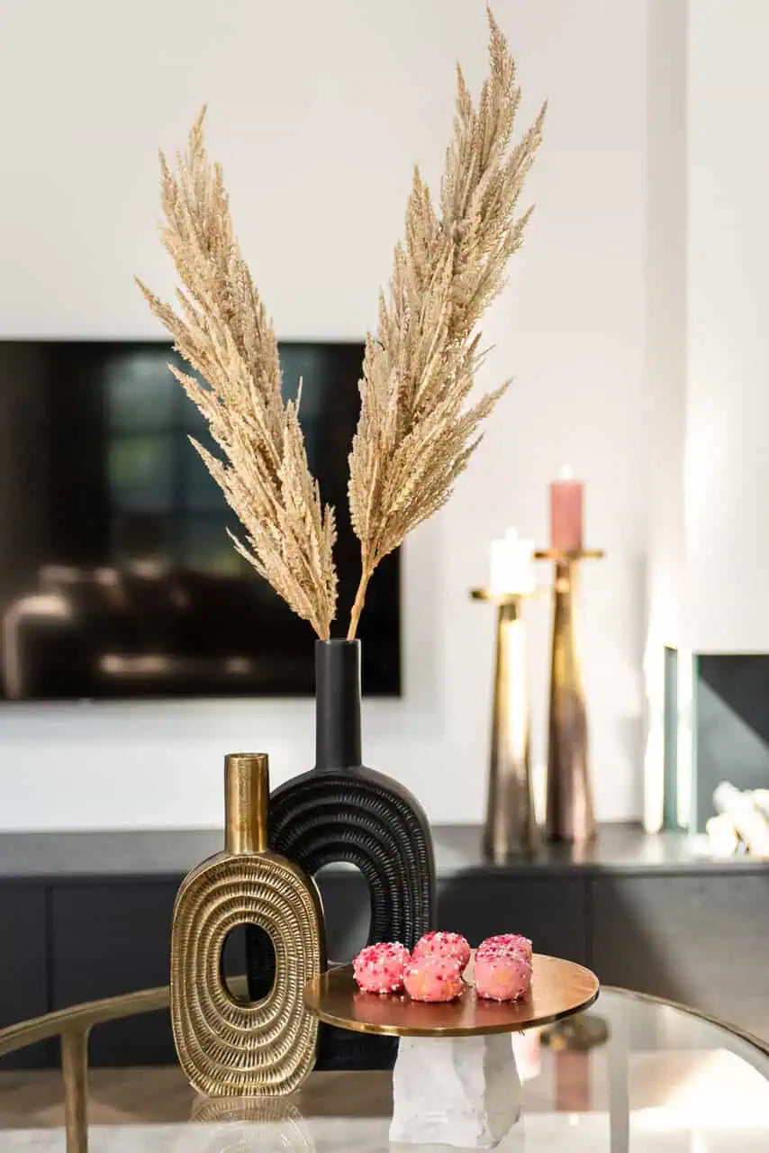 Vāze Richmond Interiors Emar big 41/18/6 cm melns - N1 Home