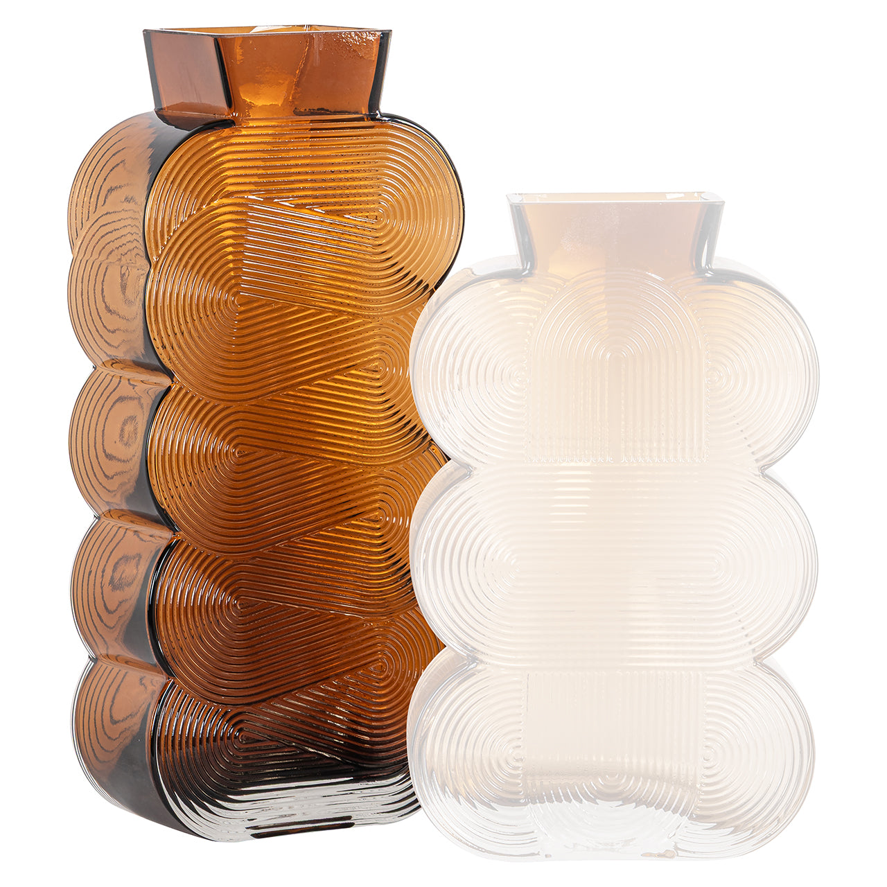 Vāze Richmond Interiors Venice big 24/15/6 cm brūns - N1 Home