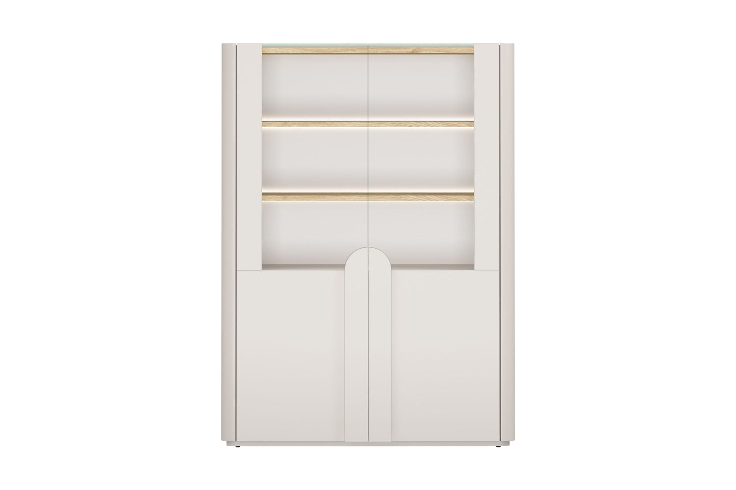 Vitrīna Amil 100/137.5/48 cm Kašmirs / Eļļots ozols - N1 Home