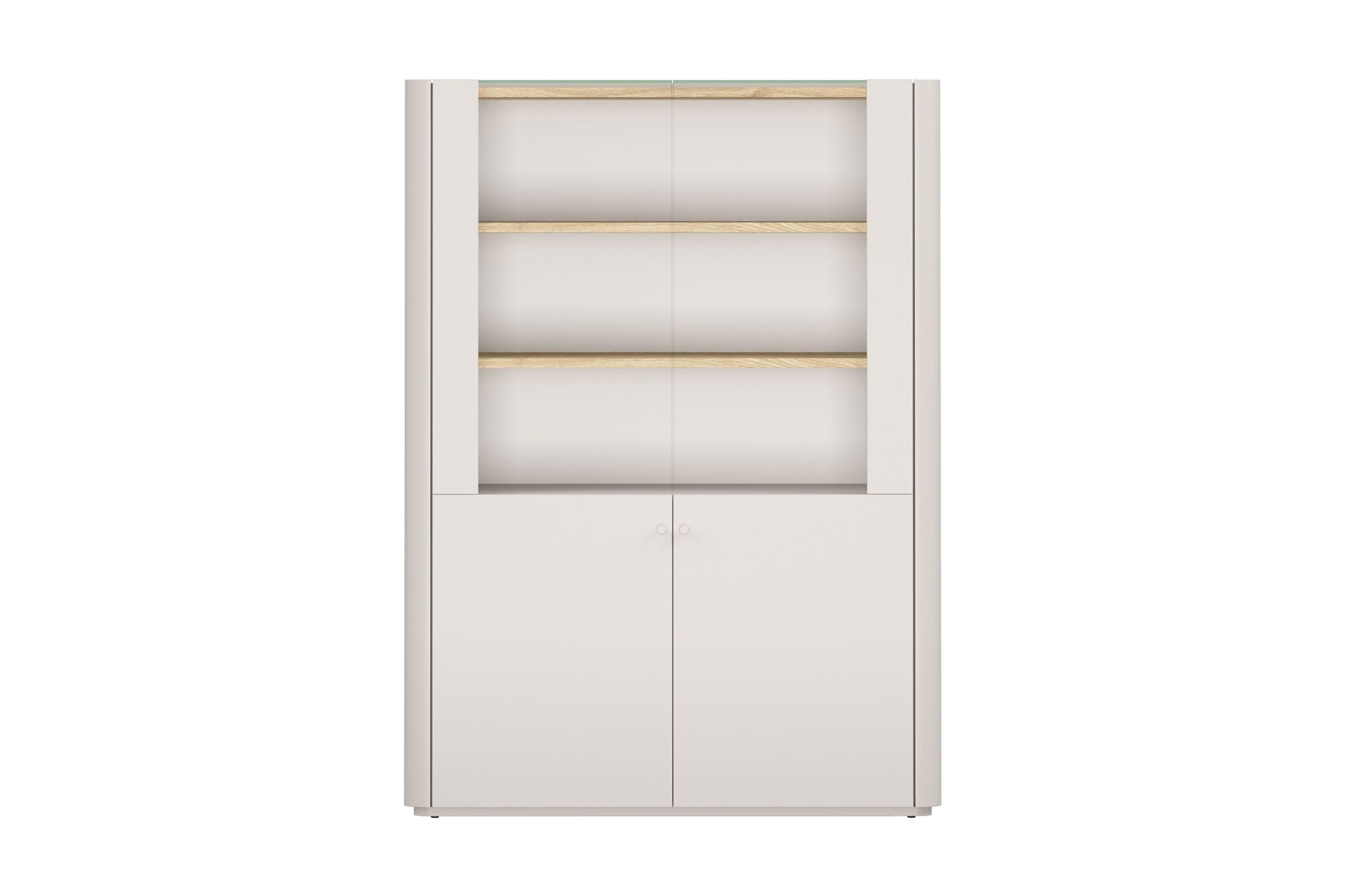 Vitrīna Elva 100/137,5/48 cm Kašmirs / Eļļots ozols - N1 Home