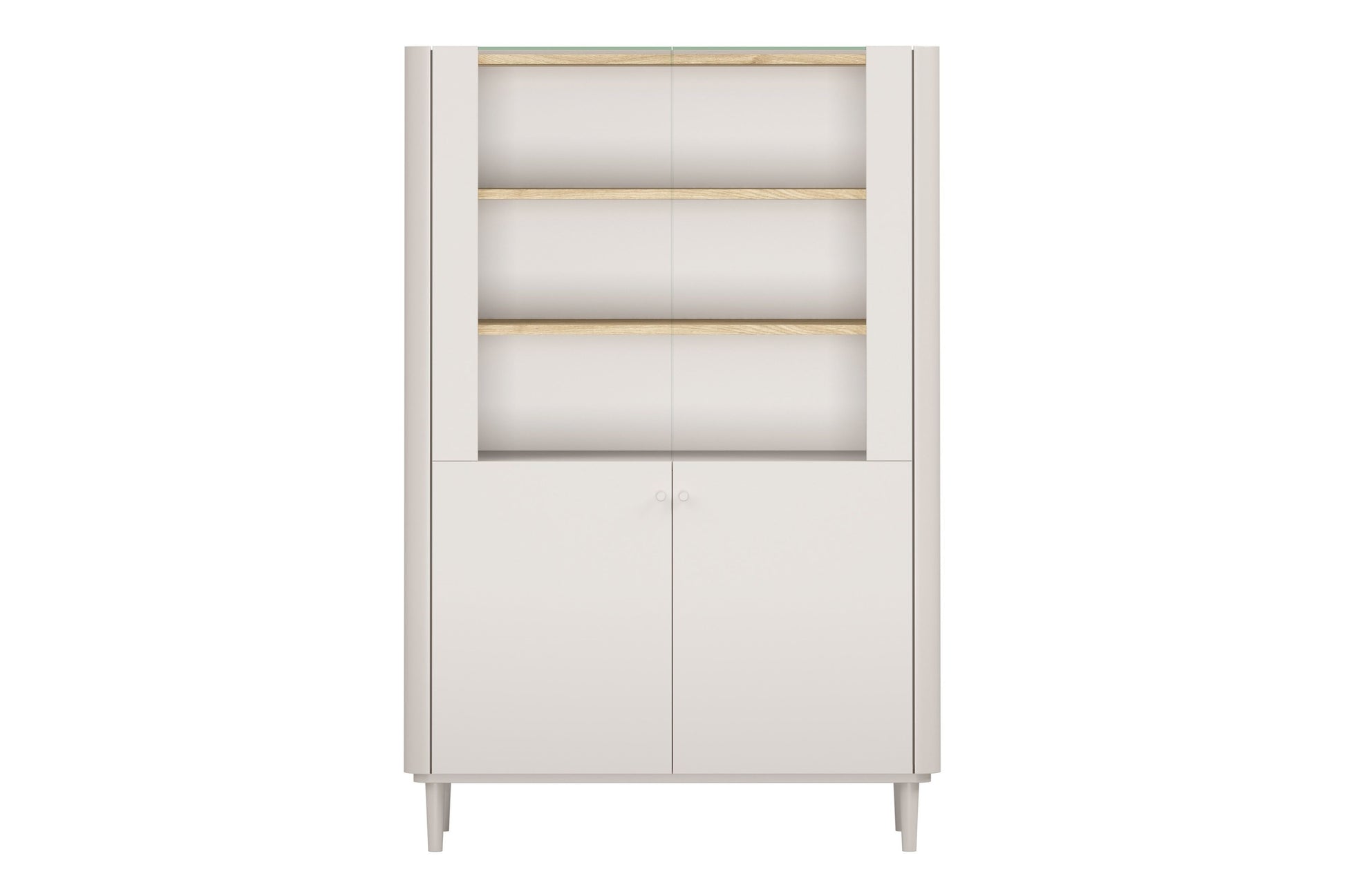 Vitrīna Elva 100/150/48 cm Kašmirs / Eļļots ozols - N1 Home