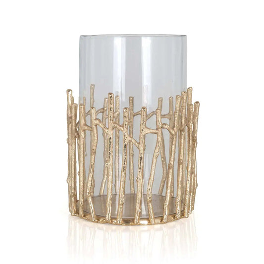 Svečturis Loretta gold large Richmond Interiors 31,5/22/22 cm zelts - N1 Home