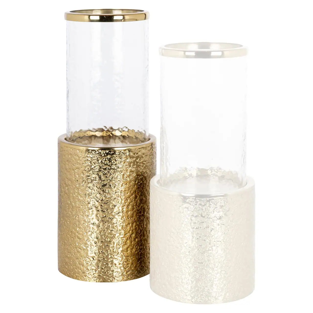 Svečturis Marlou gold large Richmond Interiors 40/15/15 cm zelts - N1 Home