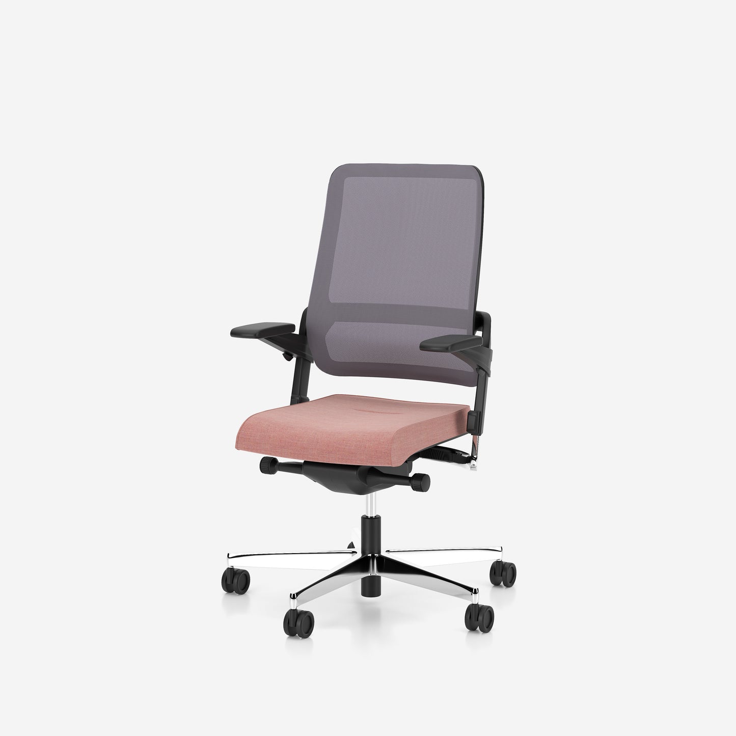 Krēsls Xila 1010-1255/400-525 mm pelēks/melns - N1 Home