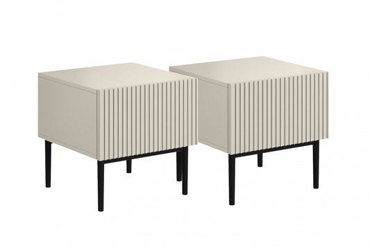 Naktsskapītis (2) AUSTIN 46/45/45 melns/kašmirs - N1 Home