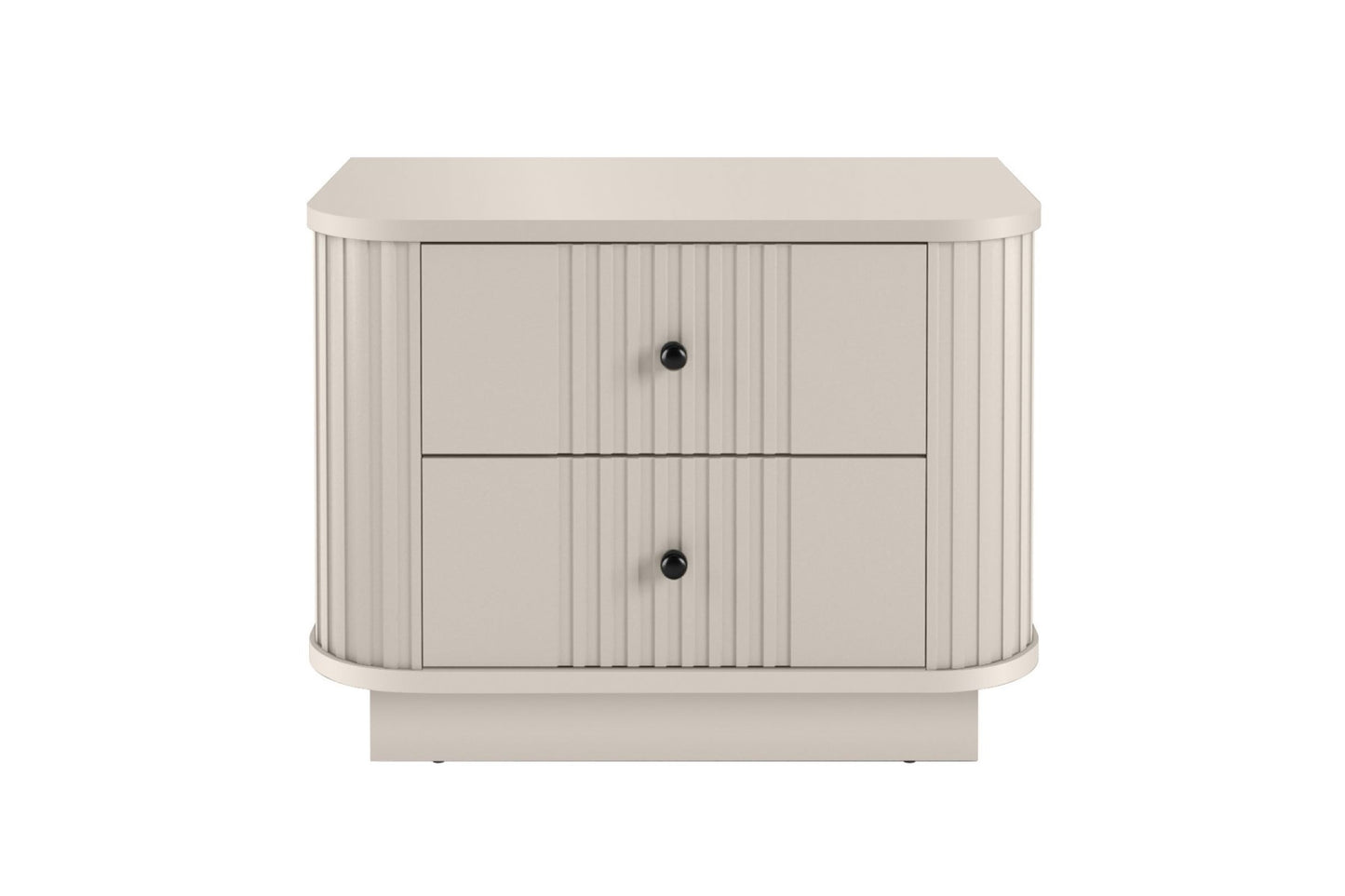 Naktsskapītis Vespa (2) 56/43/38 cm kašmirs/melns - N1 Home