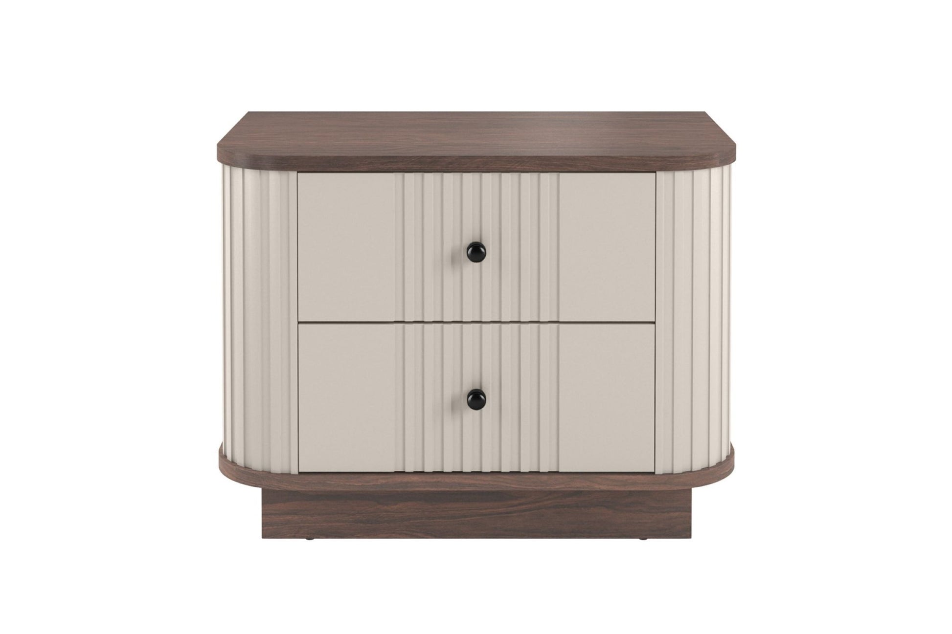 Naktsskapītis Vespa (2) 56/43/38 cm kašmirs/rieksts/melns - N1 Home