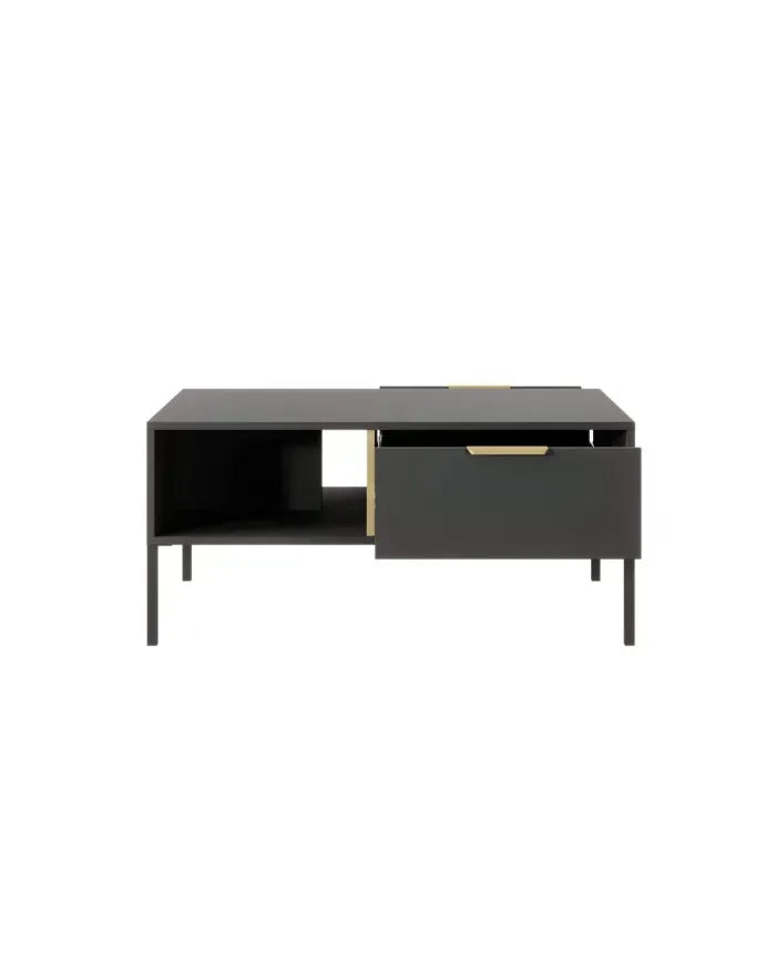 Kafijas galdiņš Larsi 96/44/60 cm melns - N1 Home