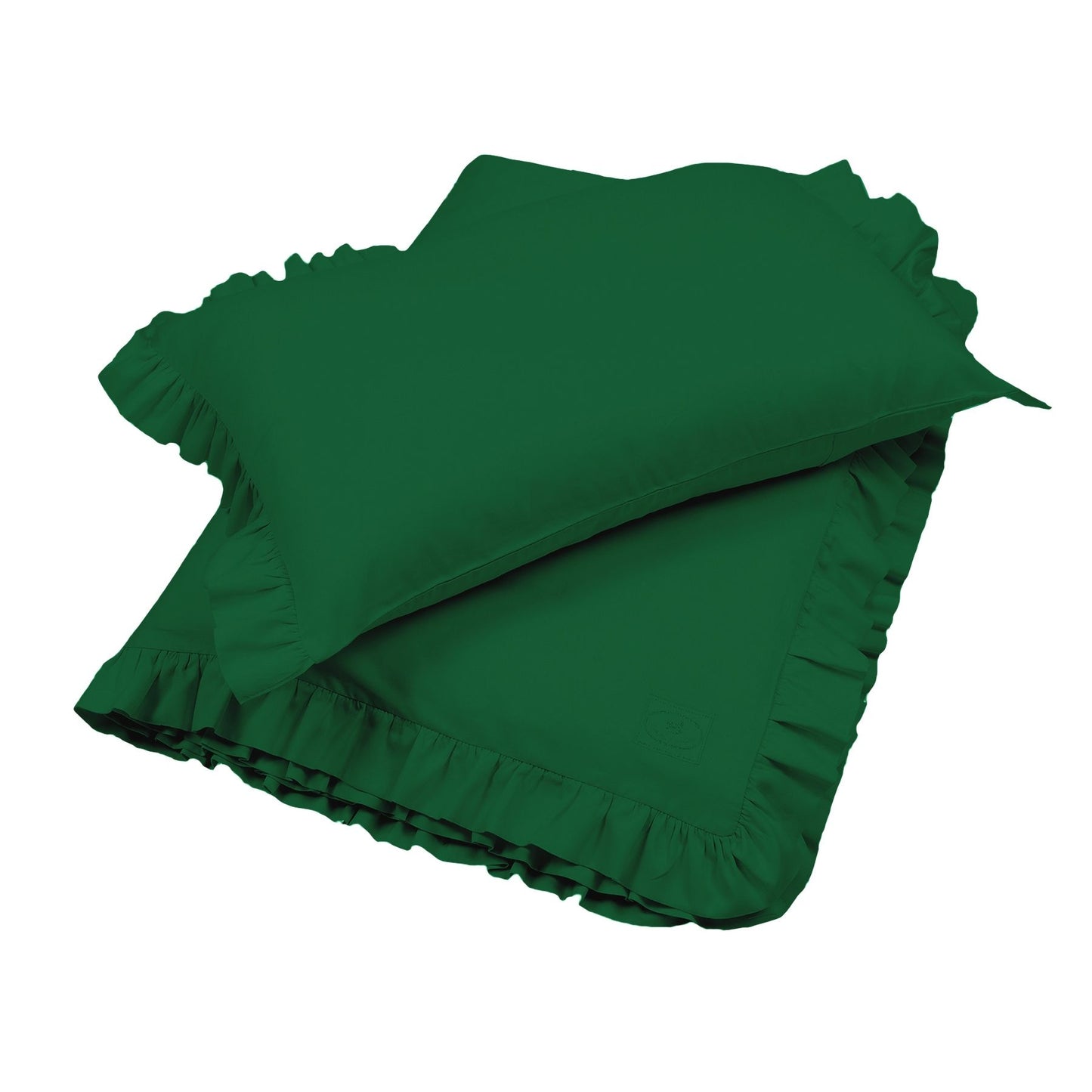 SELIN gultas veļas komplekts tumši zaļā satīna krāsā 160x200 cm - N1 Home